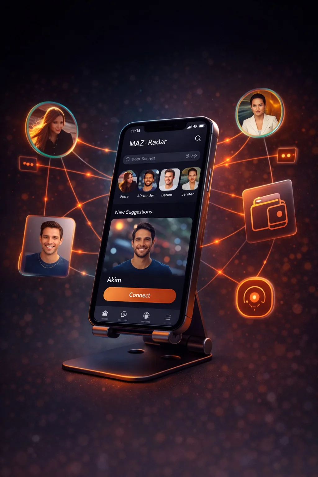 Radar phone network
