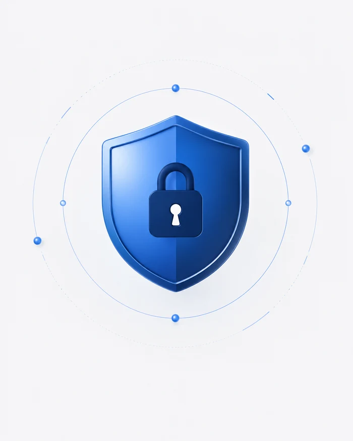 Blue shield visual representing protected participation
