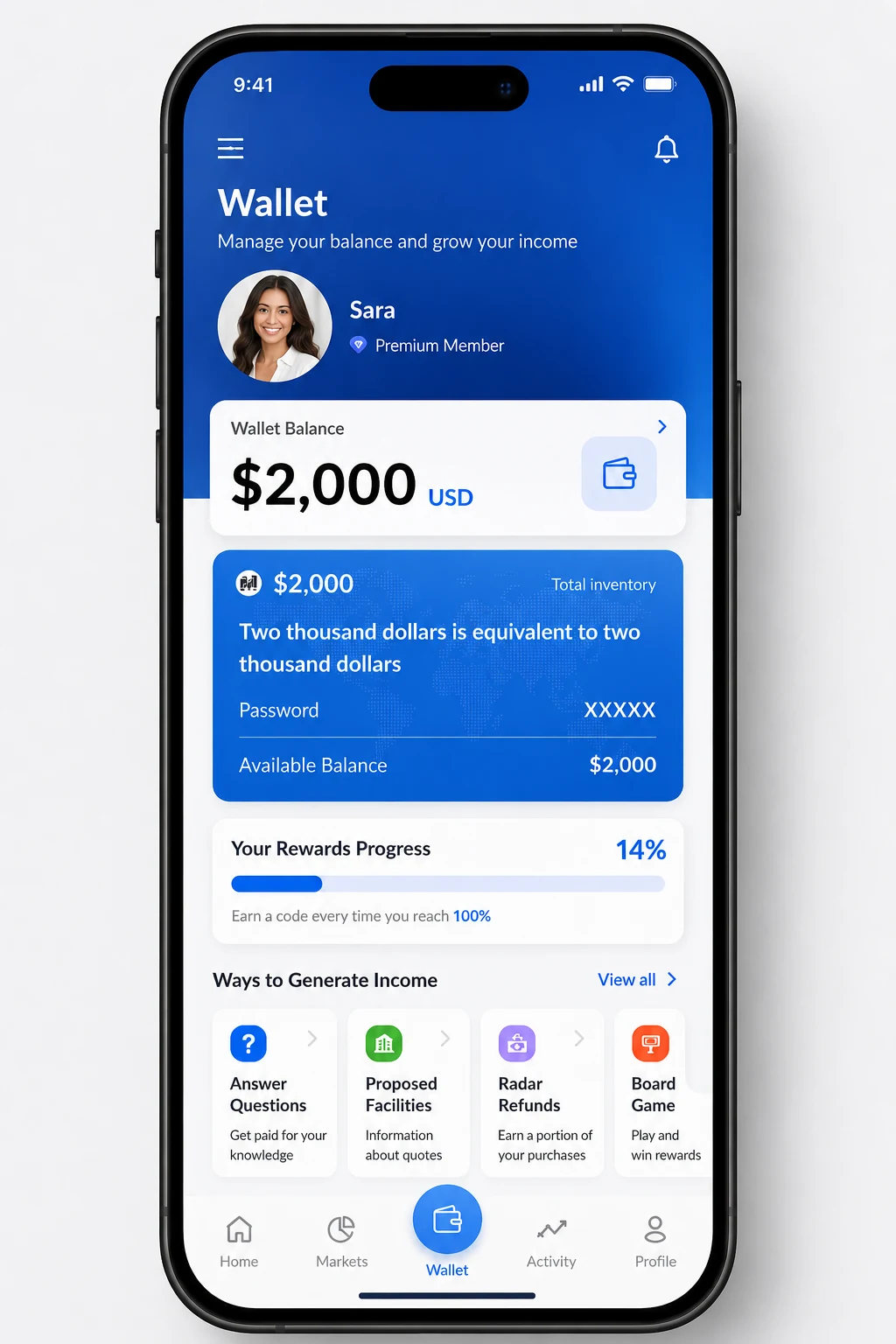 Pulino wallet illustration